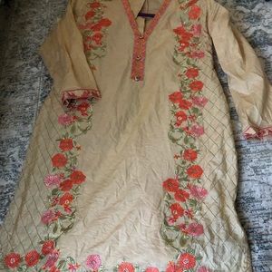 Beige 2 pc kurta